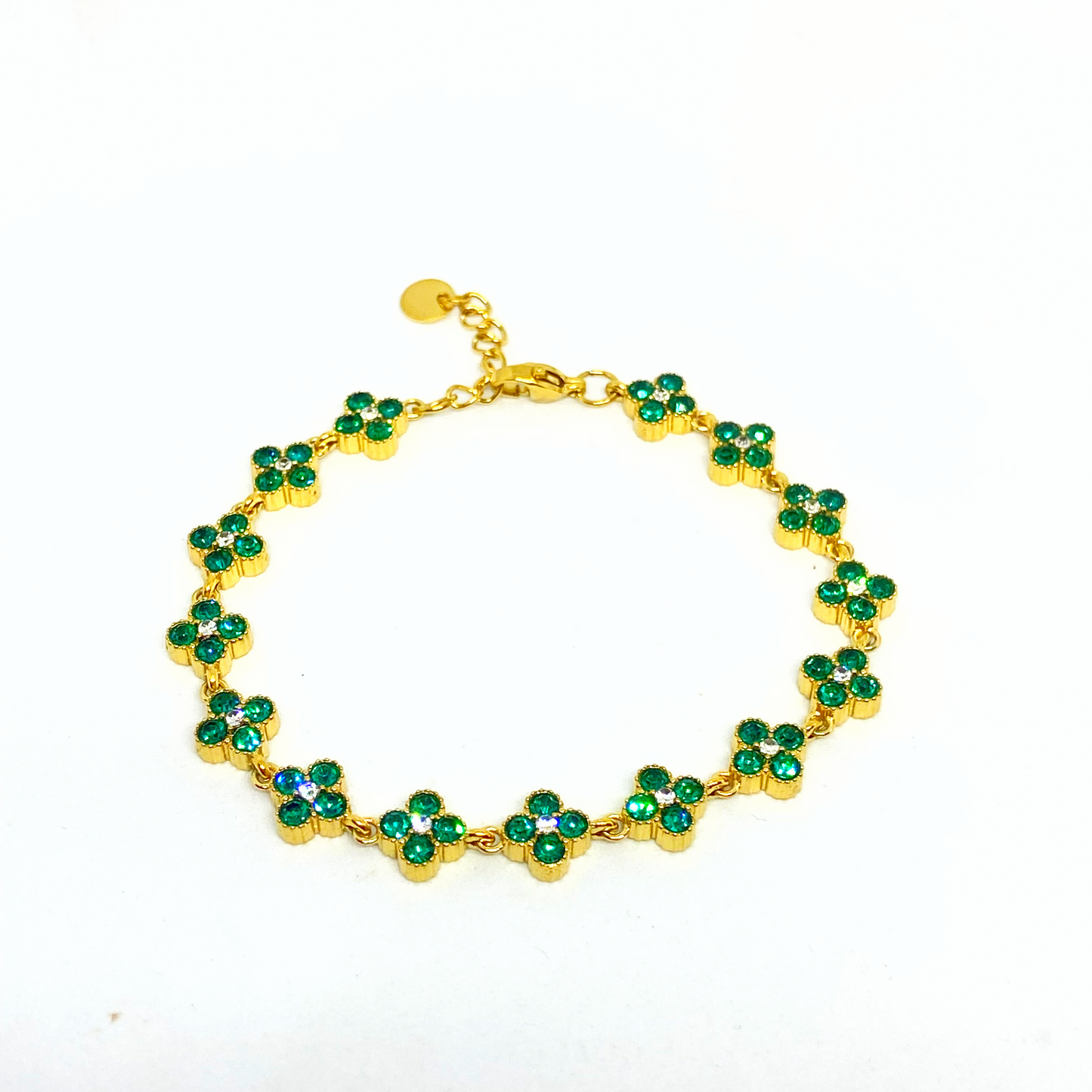 Bracelet MAHINA gold/vert foncé