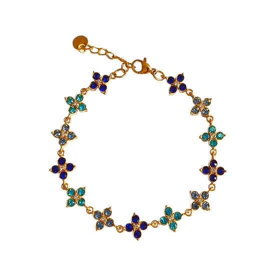 Bracelet MINA gold/multibleu