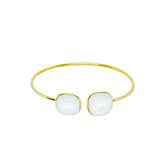 Bracelet NAOMIE gold/blanc
