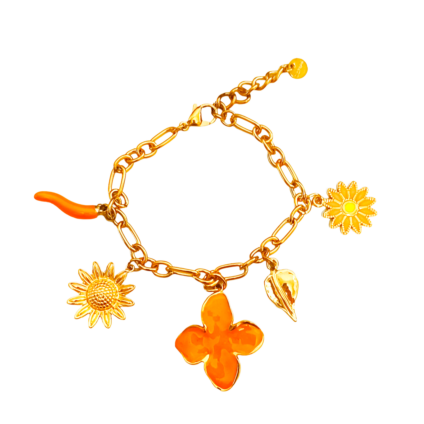 Bracelet OPALE gold/orange