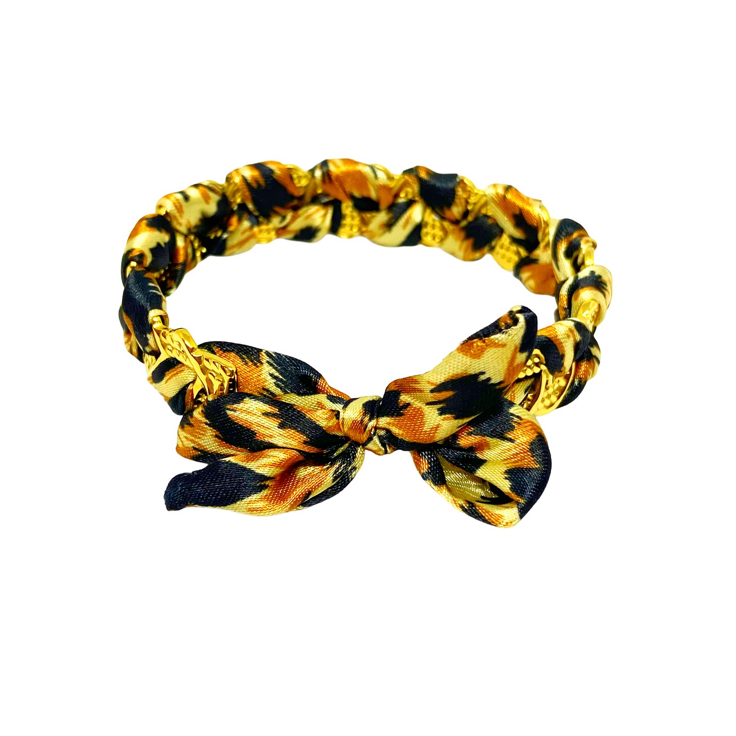 Bracelet ROSSA gold/léopard