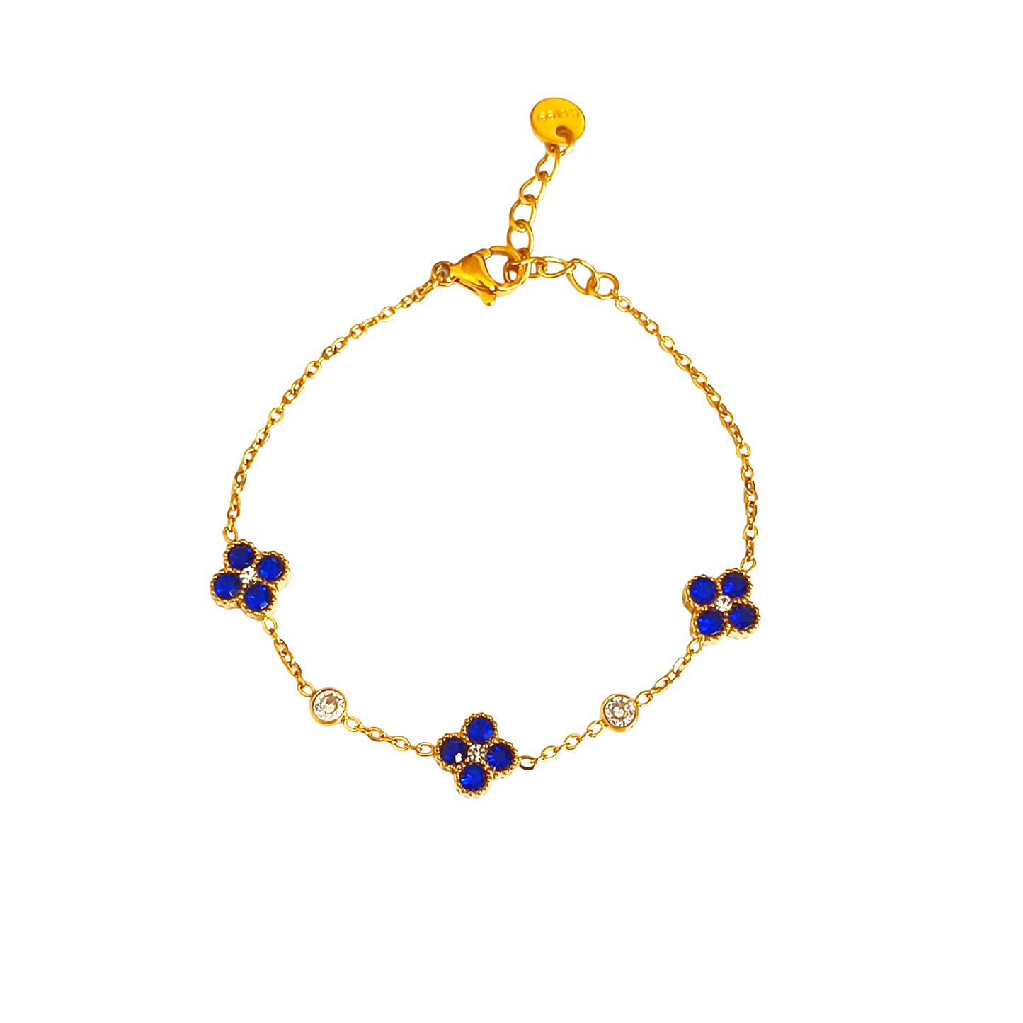 Bracelet YARA gold/bleu roi