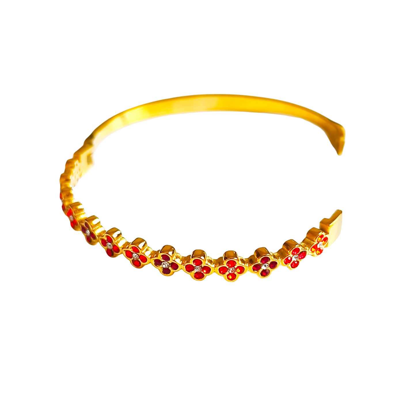 Bracelet LARA gold/multirouge