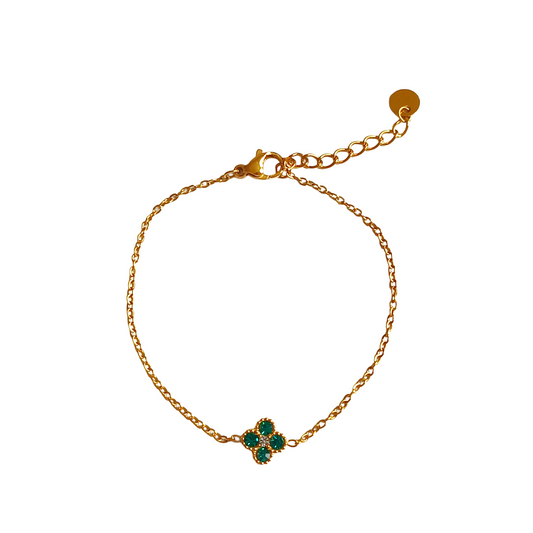 Bracelet ELSA gold/vert