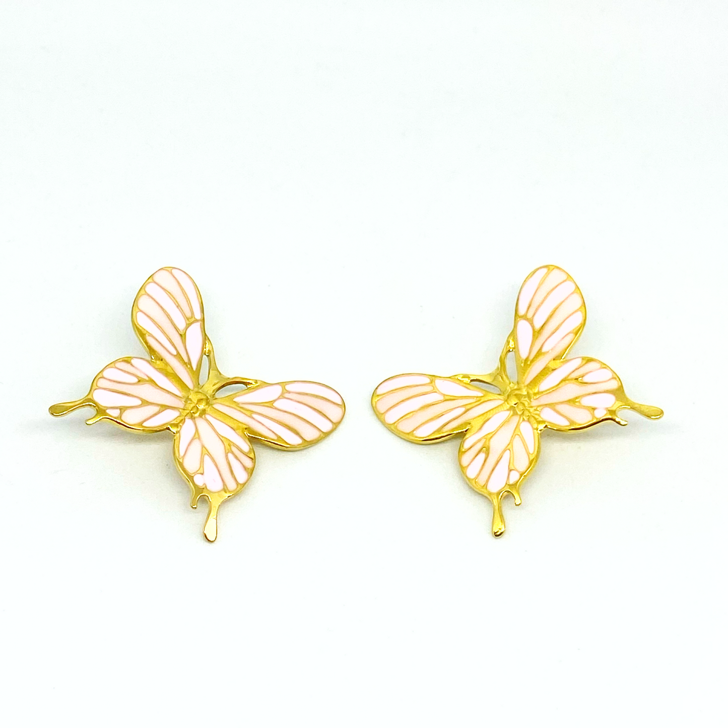 Boucles d'oreilles CHARLÈNE gold et rose