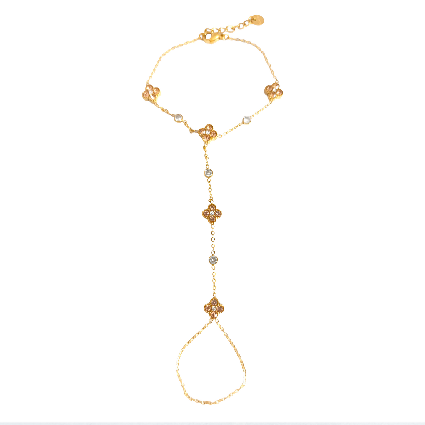Chaine de main LOLA gold/champagne