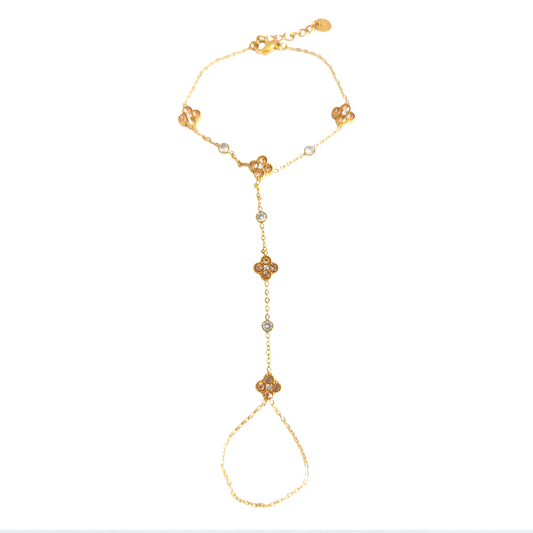 Chaine de main LOLA gold/champagne