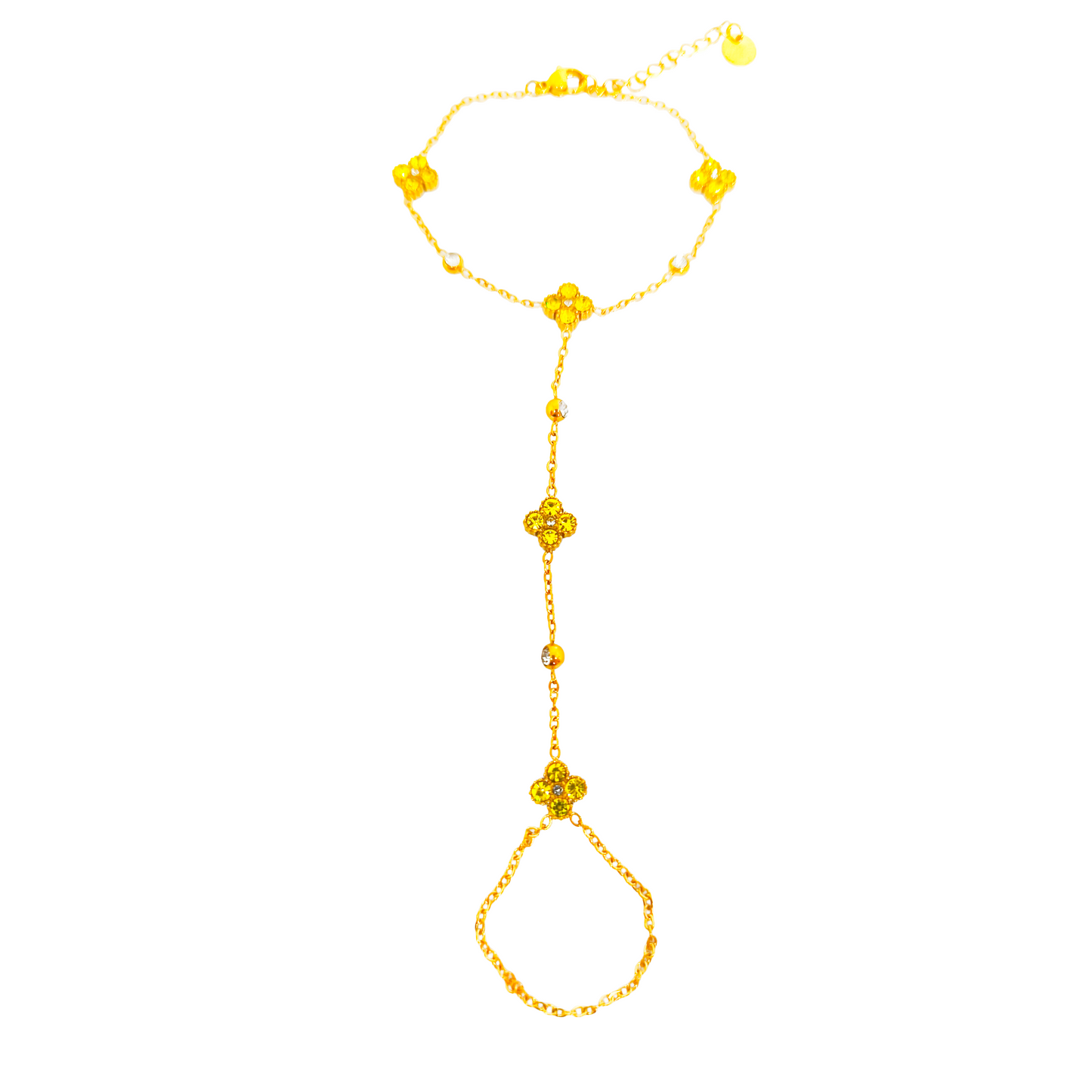 Chaine de main LOLA gold/jaune