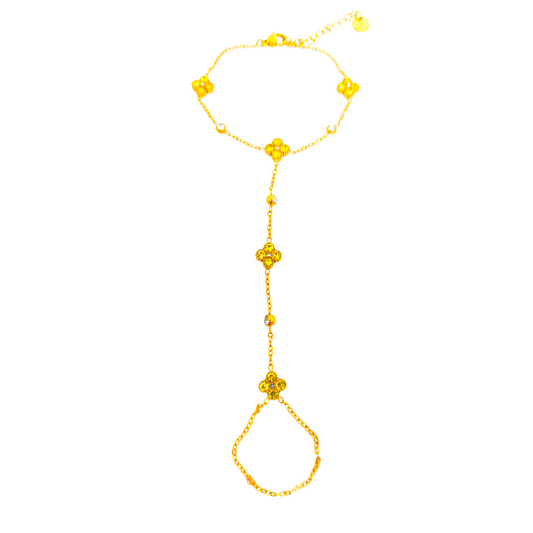 Chaine de main LOLA gold/jaune