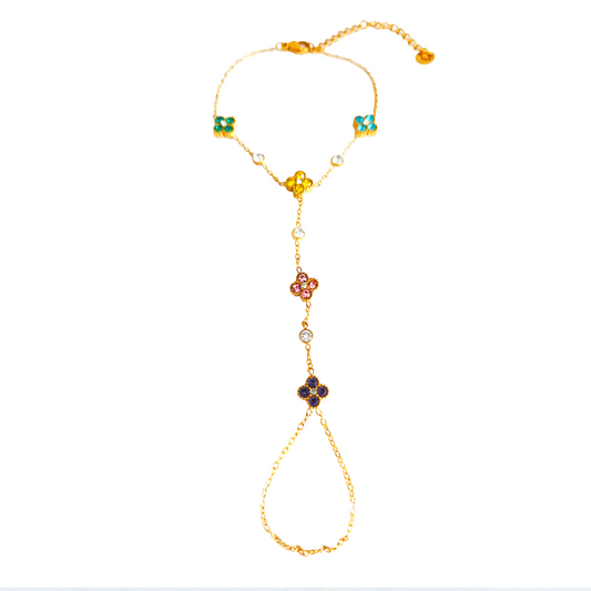 Chaine de main LOLA gold/muticolore