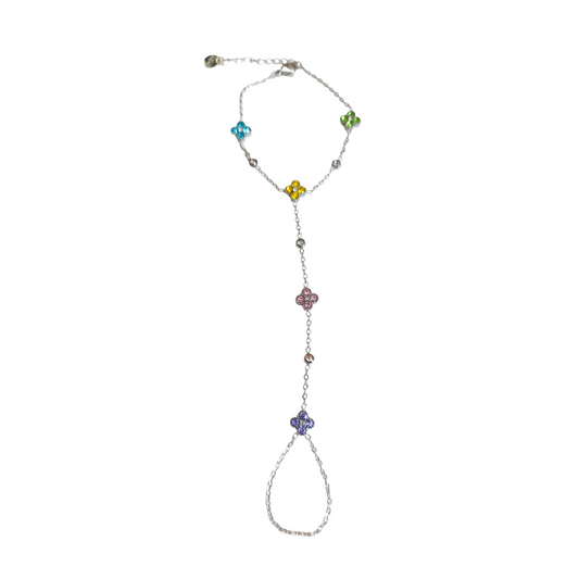 Chaine de main LOLA sylver multicolore