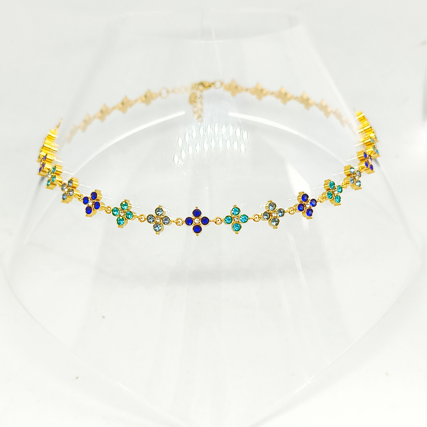 Collier ALICIA gold/ multibleu
