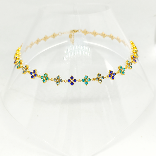 Collier ALICIA gold/ multibleu