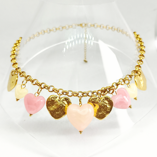 Collier AMBRE gold/rose