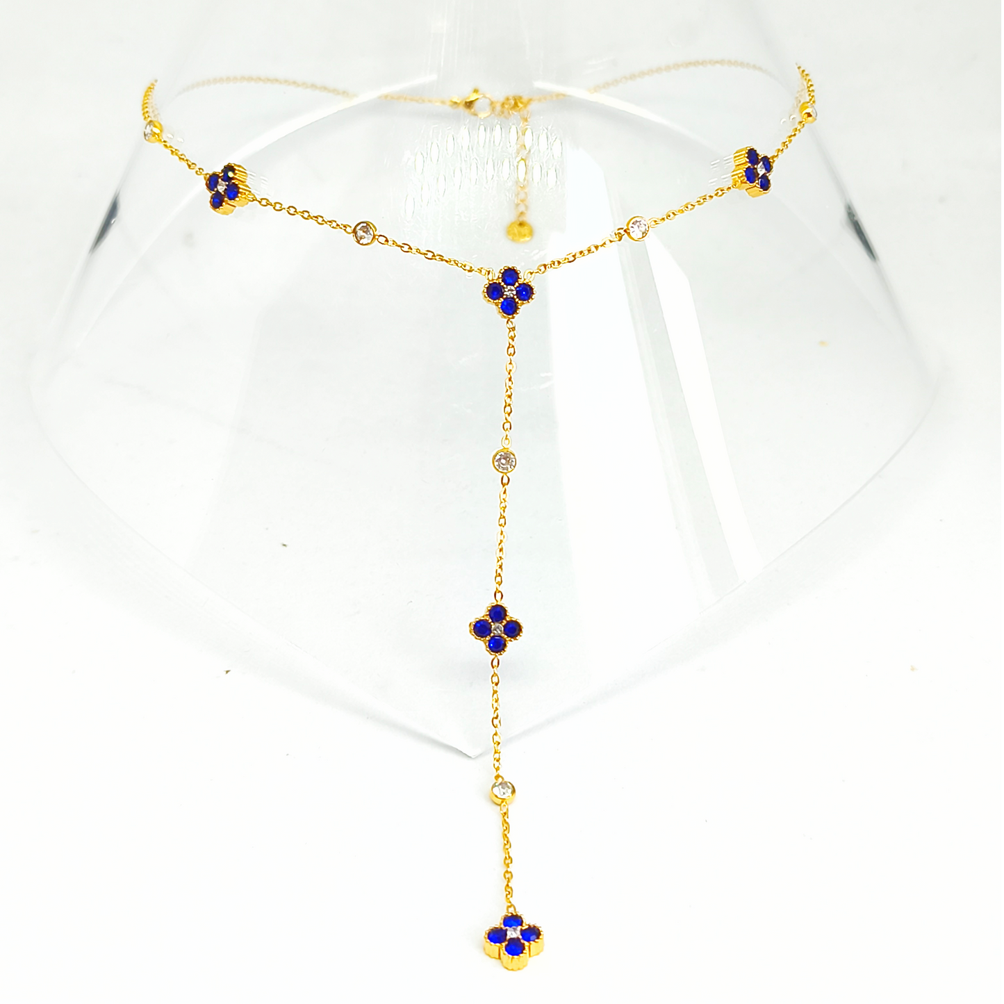 Collier ANGELIKA gold/bleu roi