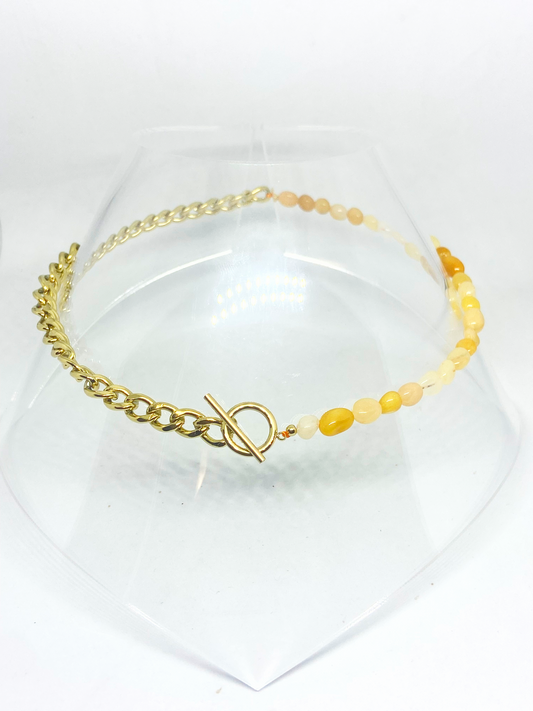 Collier ANIKA gold/orange