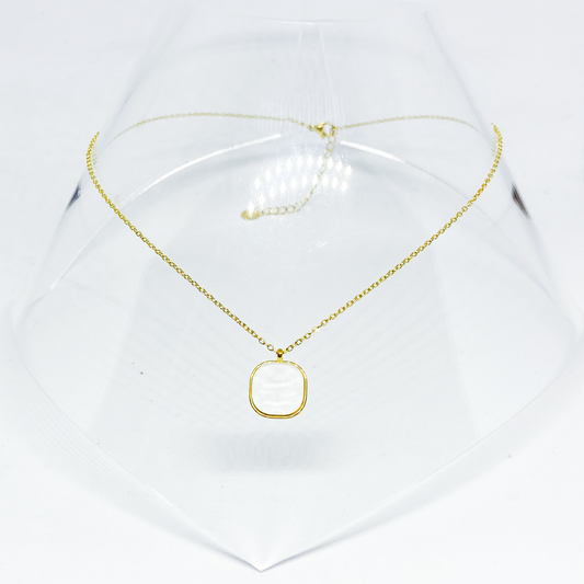 Collier BIANCA gold/blanc