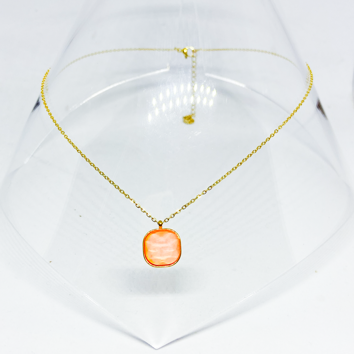 Collier BIANCA gold/corail