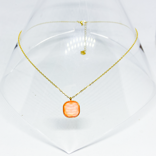 Collier BIANCA gold/corail