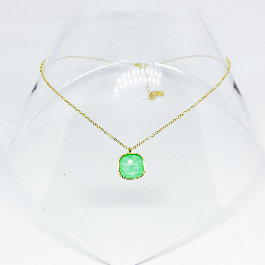 Collier BIANCA gold/vert
