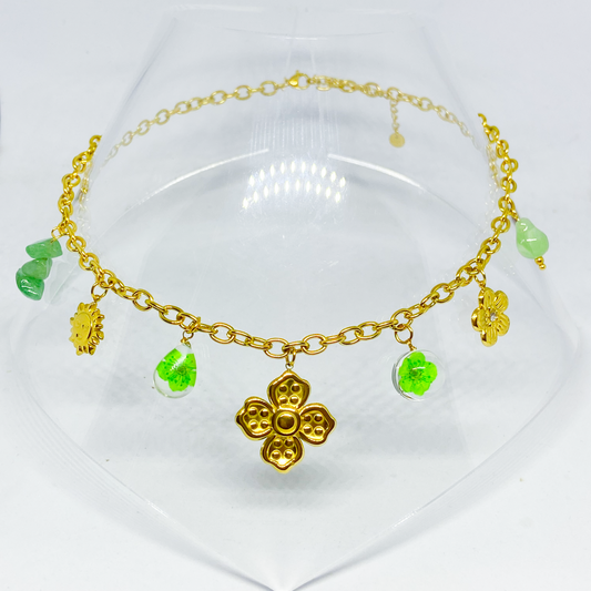 Collier DANIKA gold/vert