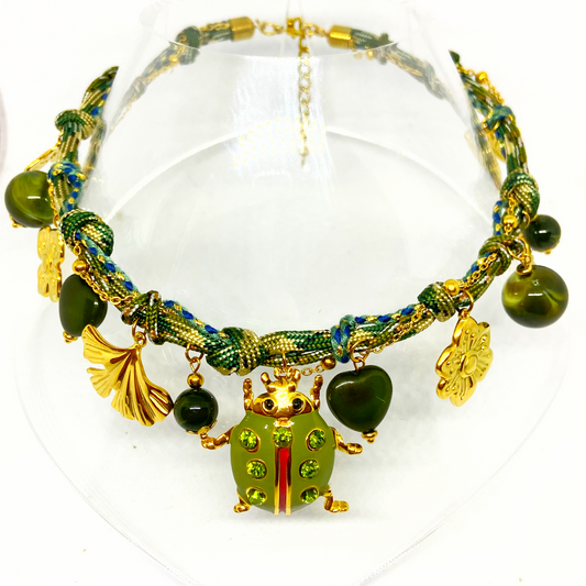 Collier ELANA gold/vert