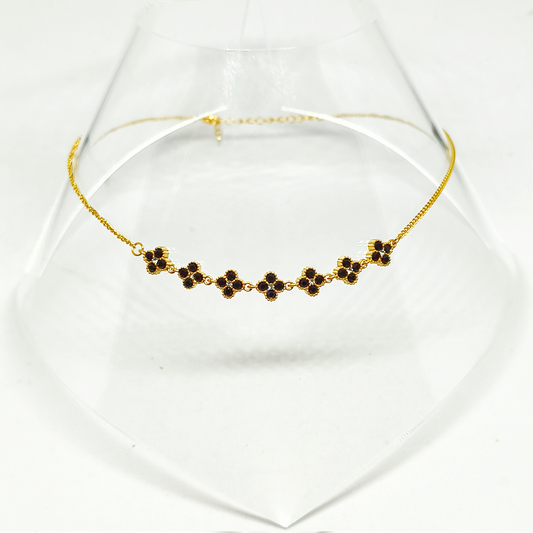 Collier EVA gold/black