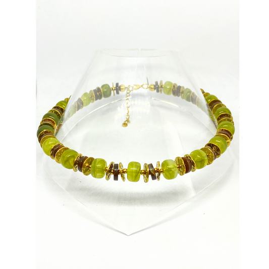 Collier HAMONY gold/vert