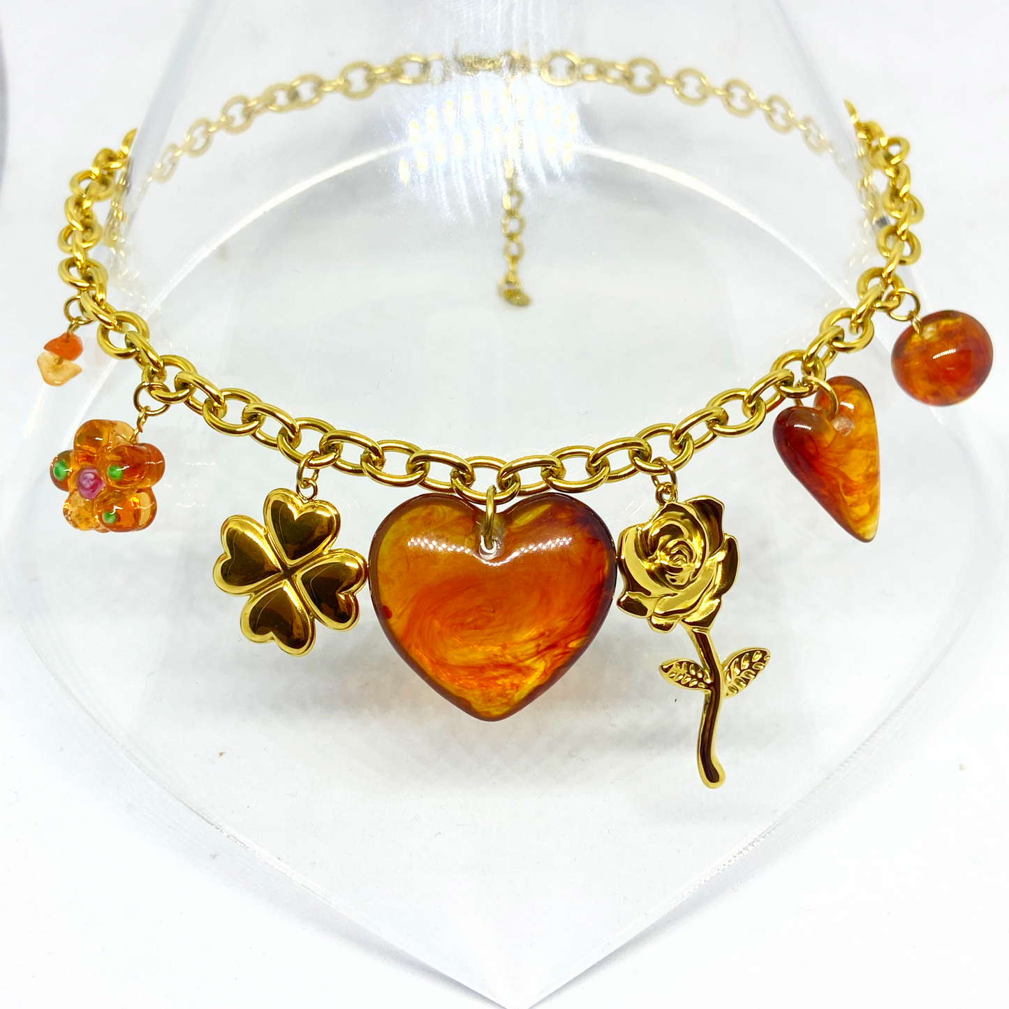 Collier ISADORA gold/marron