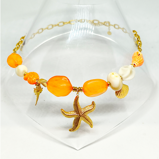 Collier MAYA gold/orange