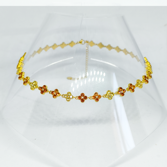Collier MELANIA gold/caramel