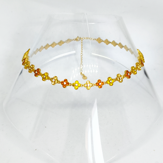 Collier MELANIA gold/ jaune et marron