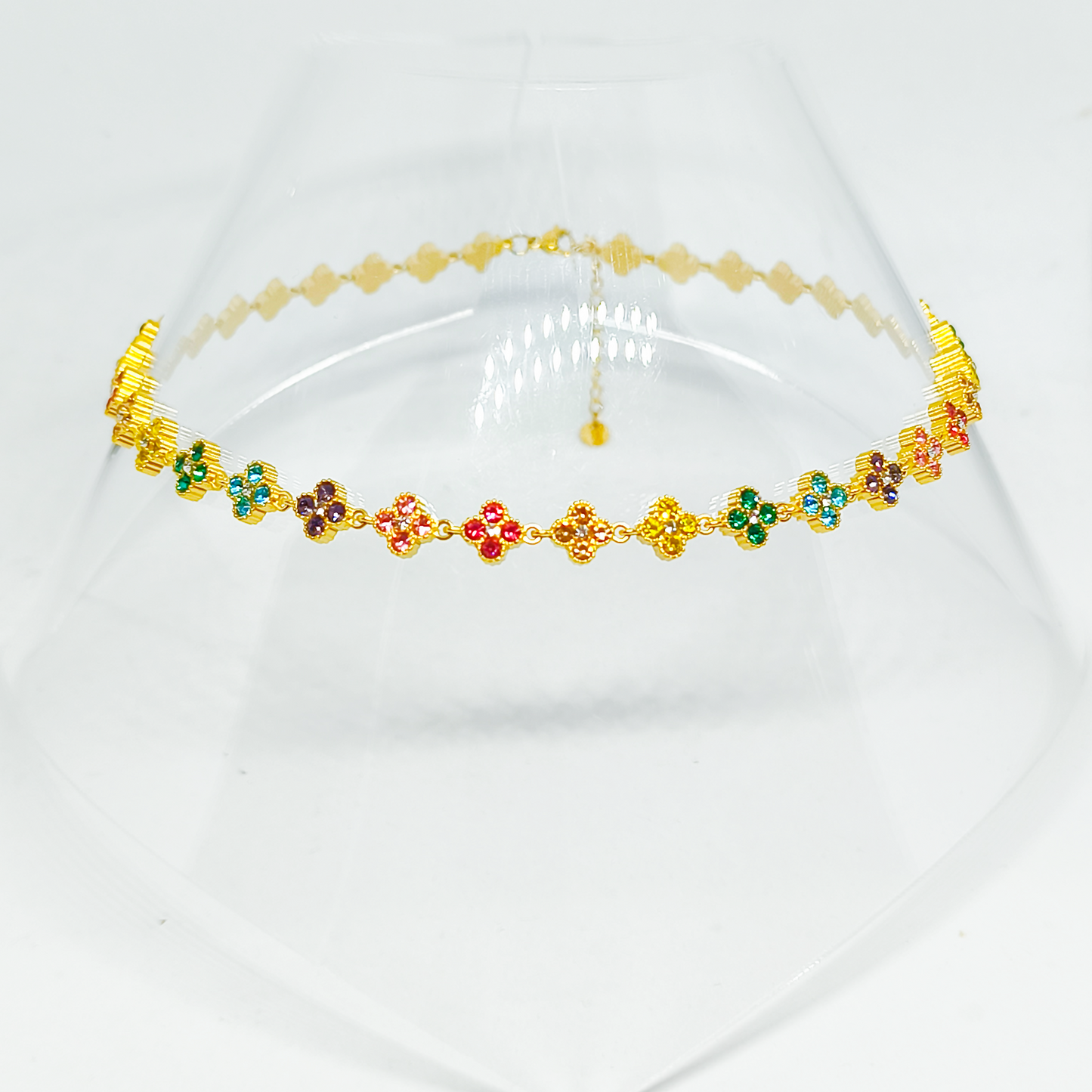 Collier MELANIA gold/multicolore jaune