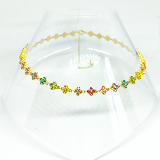 Collier MELANIA gold/multi pastel