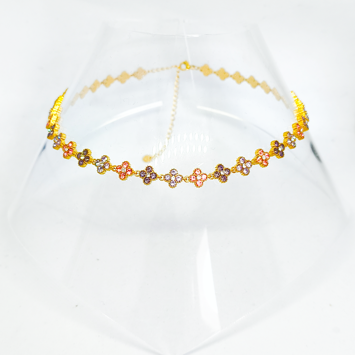 Collier MELANIA gold/ rose et violet