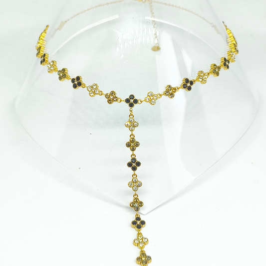 Collier TELMA gold/ multinoir