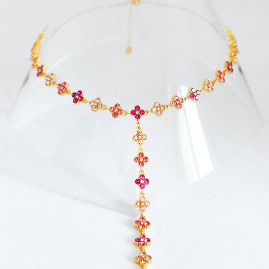 Collier TELMA gold/multirose 2