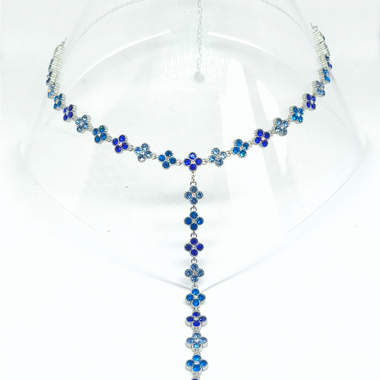Collier TELMA sylver/ multibleu