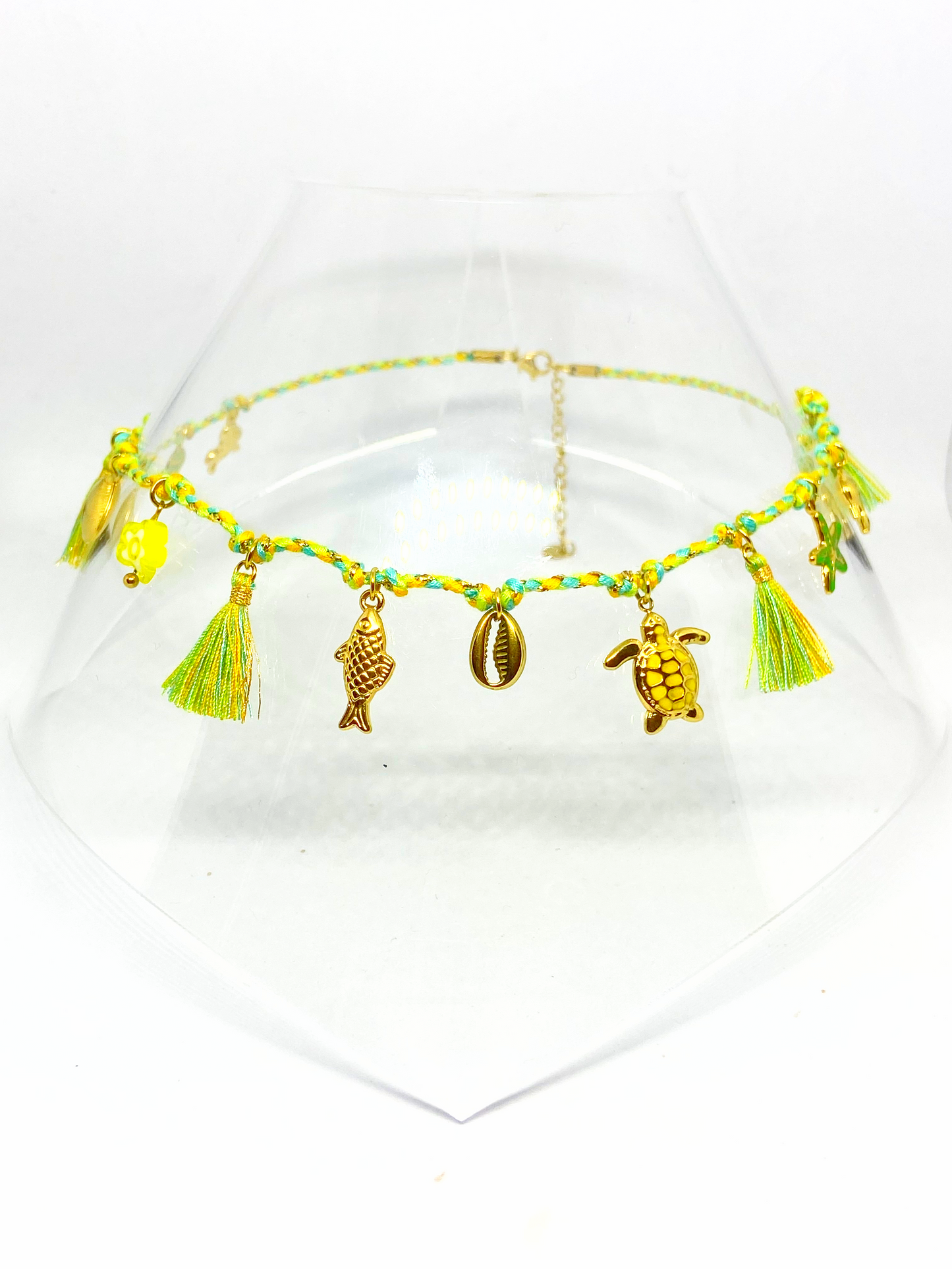 Collier TUANA gold/vert