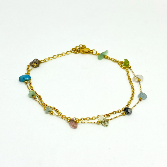 Bracelet JOANE gold et Multicolore