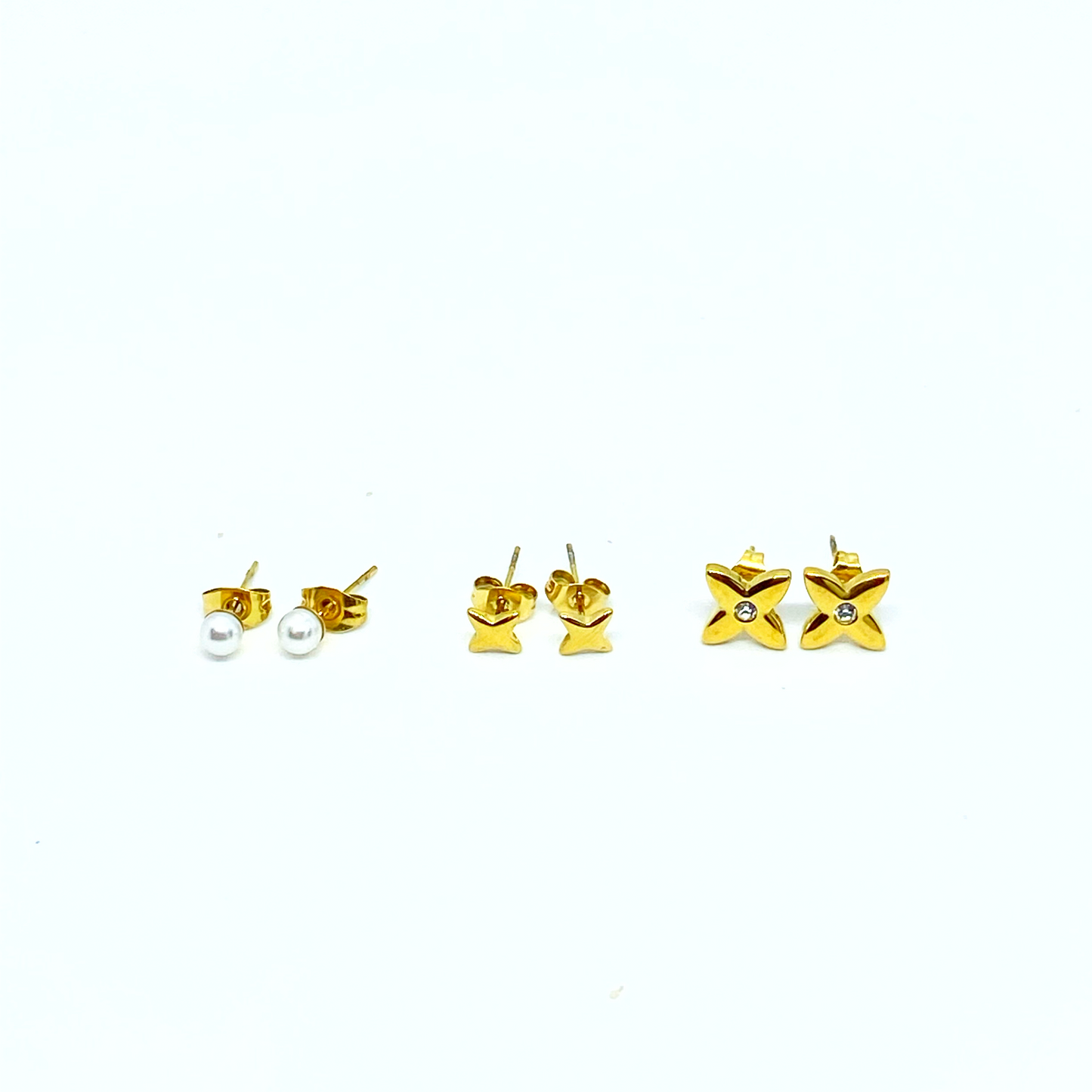 Boucles d'oreilles trio GARANCE gold