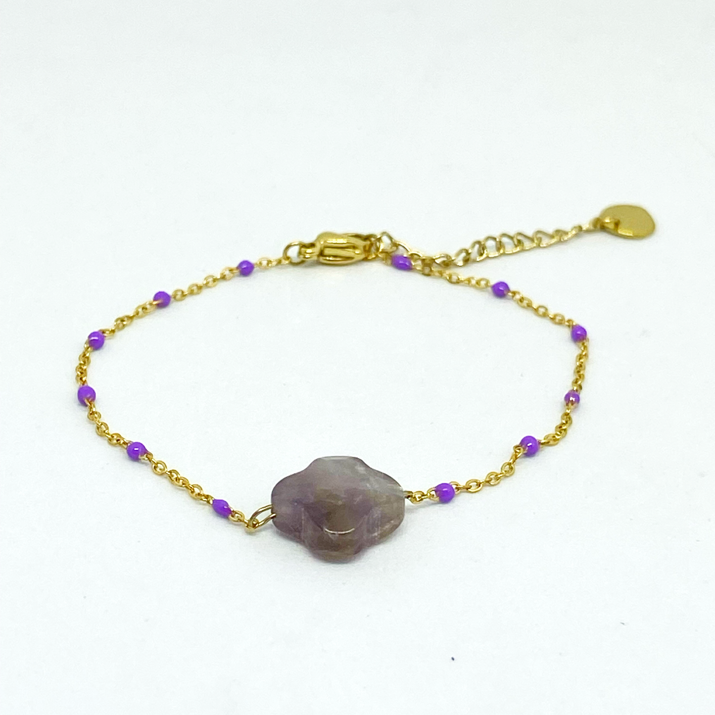 Bracelet KIM gold et violet