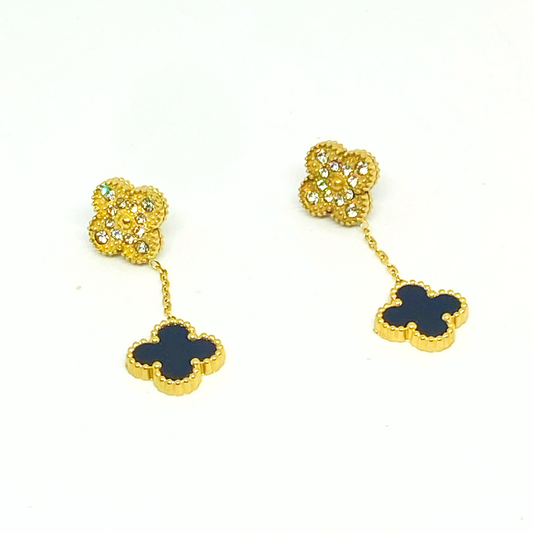 Boucles d'oreilles LORELEI gold/black