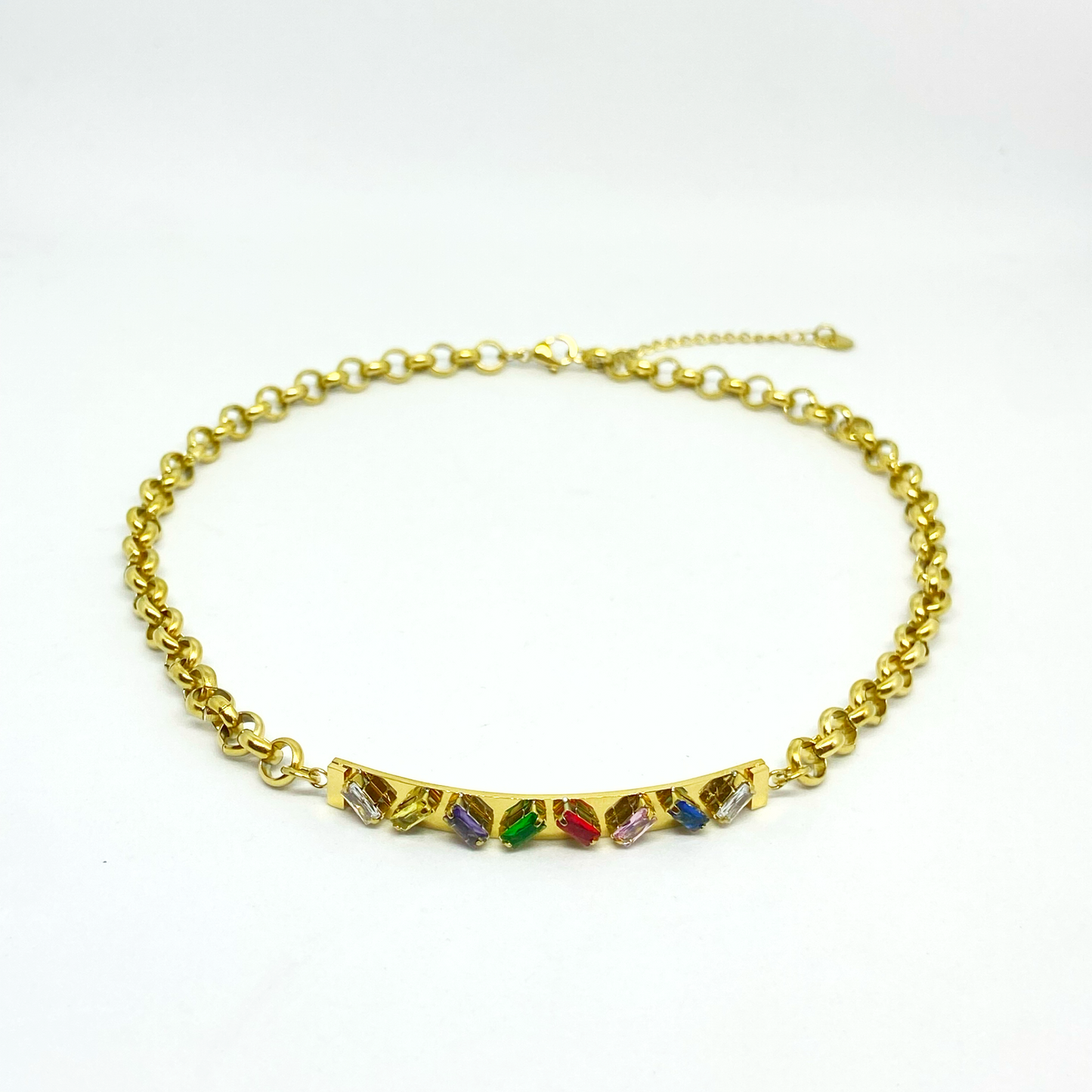 Collier MÉLISANDRE gold et multicolore