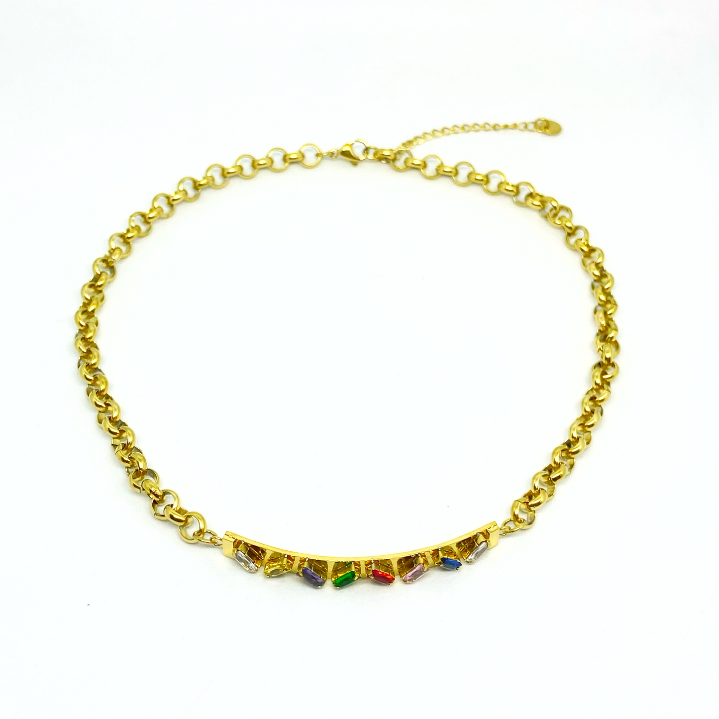 Collier MÉLISANDRE gold et multicolore