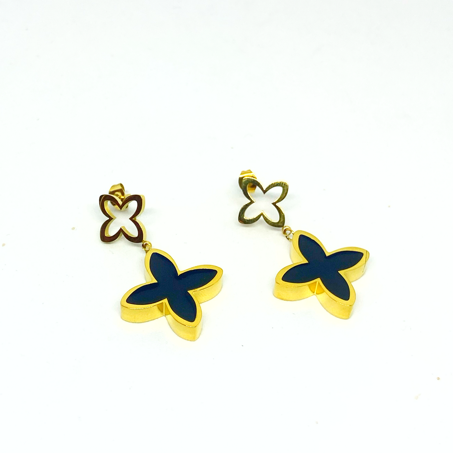 Boucles d'oreilles MILÉNA gold/black