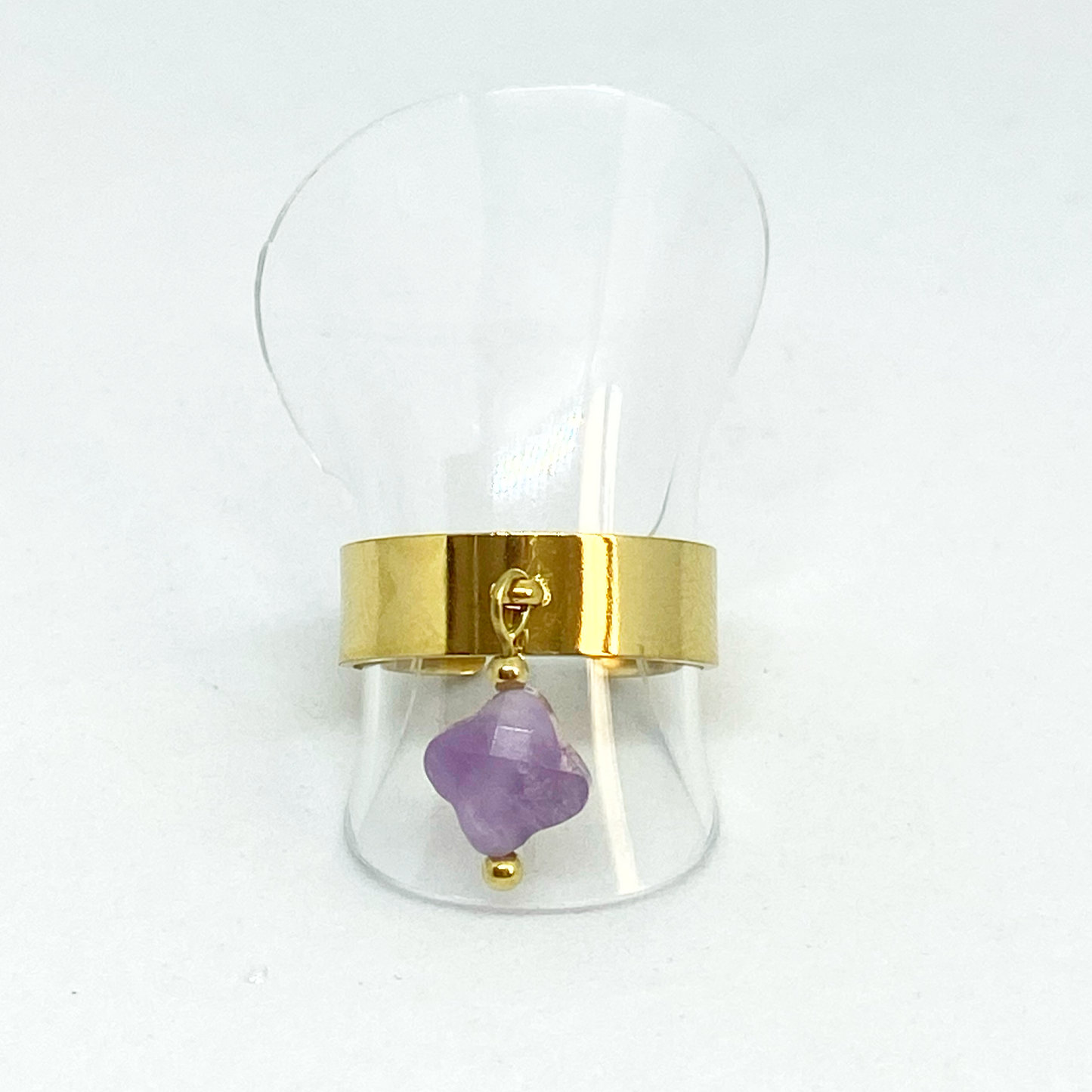 Bague MOÏRA gold et violet