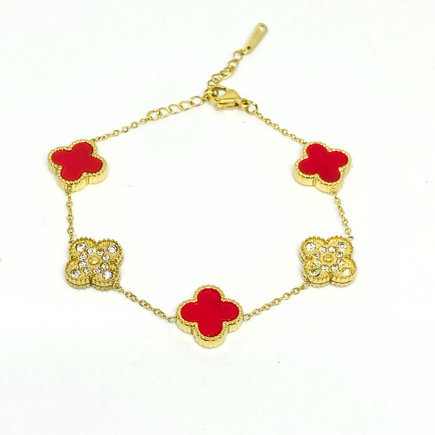 Bracelet PÉPITA gold/ rouge
