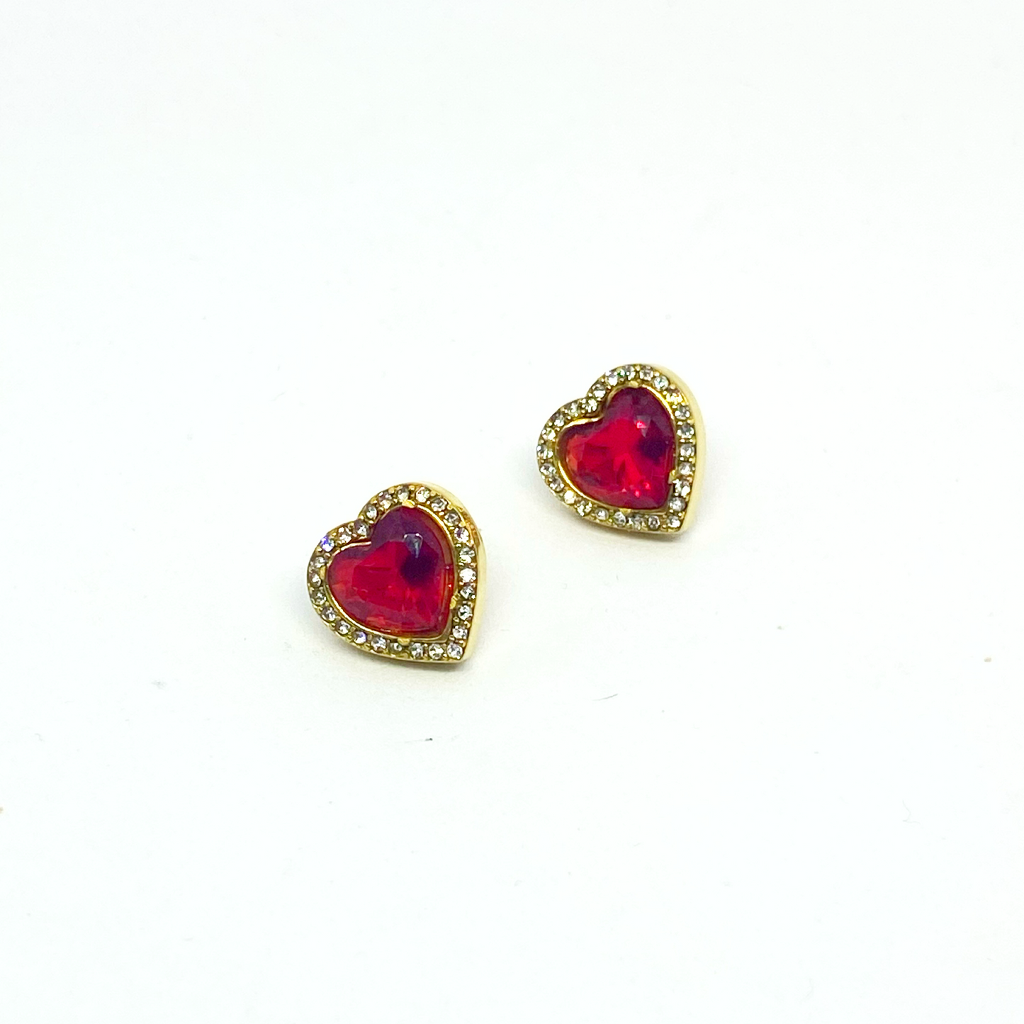 Boucles d'oreilles PHILIPPINE gold/rouge