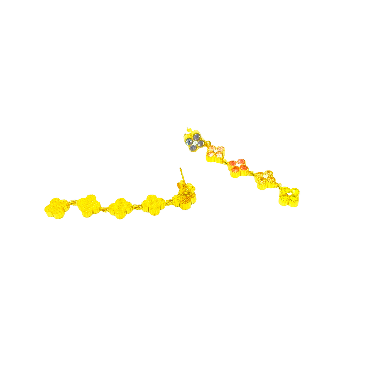 Boucles d'oreilles NELLY gold/multicolore jaune